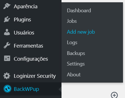 configurando backup do wordpress