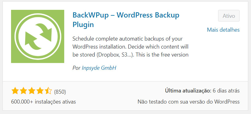 plugin de backup para wordpress