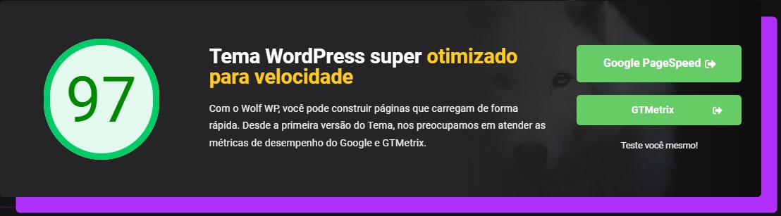 Tema Wolf WP - Template Wordpress Focado em Conversões - Marinho Web