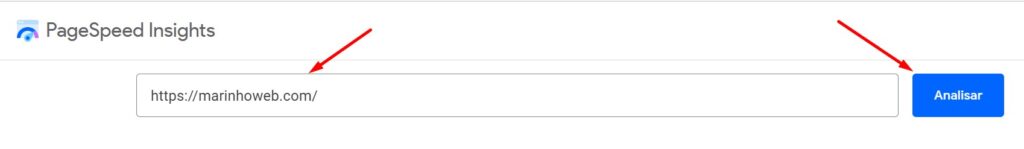analisando pagespeed insights