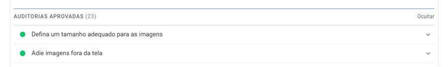 auditorias aprovadas no google